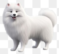 PNG Samoyed mammal animal white. 