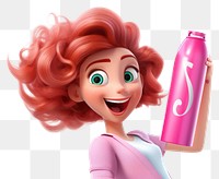 PNG Cartoon bottle female adult. AI generated Image by rawpixel.