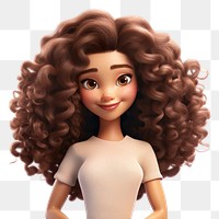 PNG Smiling cartoon adult woman