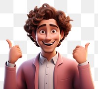 PNG Cartoon adult white background curly hair. 