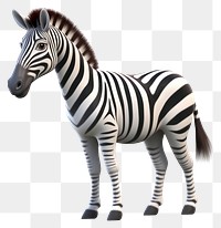 PNG Zebra wildlife cartoon animal. AI generated Image by rawpixel.
