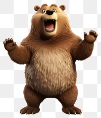 PNG Bear cartoon mammal transparent background. 