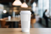 Paper coffee cup png mockup, transparent design