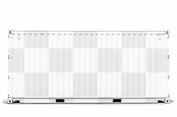 Shipping container, png transparent mockup