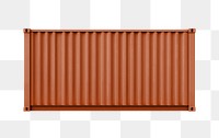 Shipping container png, cargo storage, transparent background