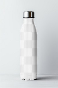 Metal bottle, png transparent mockup