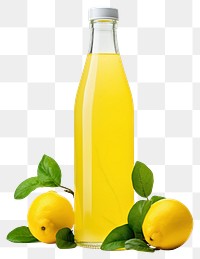 PNG Lemon juice lemonade bottle transparent background