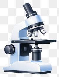 PNG Microscope white background biotechnology magnification. AI generated Image by rawpixel.