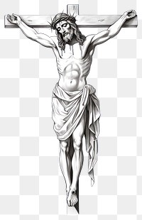 PNG Crucifix drawing symbol sketch. AI generated Image by rawpixel.
