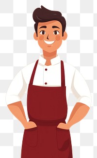 PNG  Apron happiness standing portrait. AI generated Image by rawpixel.