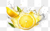 PNG Lemon lemonade fruit plant transparent background