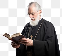 PNG Publication glasses reading priest transparent background