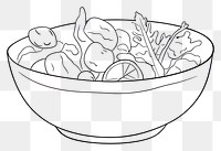 PNG Drawing sketch bowl art. 