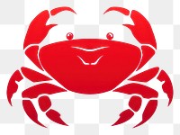 PNG Crab cartoon seafood animal transparent background