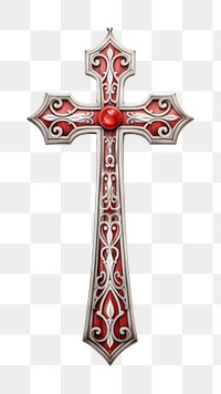 PNG Cross crucifix pattern symbol. AI generated Image by rawpixel.