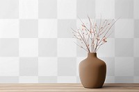 Wall png mockup, interior transparent design