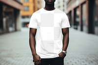 T-shirt png transparent mockup, casual fashion