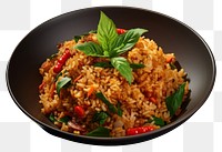 PNG Food rice basil fried rice. 