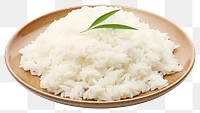 PNG Rice white plate food. AI generated Image by rawpixel.