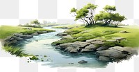 PNG Landscape outdoors nature stream transparent background