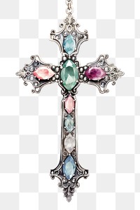 PNG Cross crucifix jewelry symbol. AI generated Image by rawpixel.