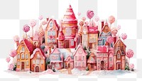 PNG Candy food confectionery architecture. AI generated Image by rawpixel.