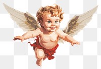 PNG Angel baby transparent background representation. 