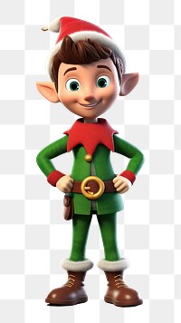 PNG Figurine toy elf  