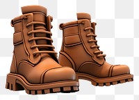 PNG Boots footwear shoe terracotta. 