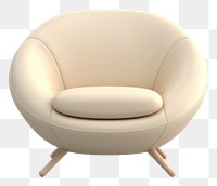 PNG Armchair furniture white background comfortable. AI generated Image by rawpixel.