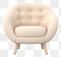 PNG Armchair furniture white background comfortable. AI generated Image by rawpixel.