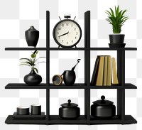 PNG Shelf furniture plant arrangement. AI generated Image by rawpixel.
