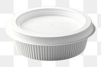 PNG Disposable white food bowl. AI generated Image by rawpixel.