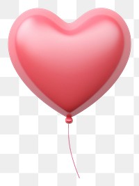 PNG Balloon heart transparent background celebration. 