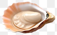 PNG Oyster seashell jewelry seafood. AI generated Image by rawpixel.