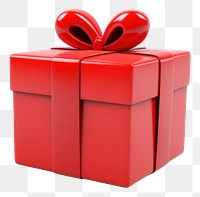 PNG Gift box present red. AI generated Image by rawpixel.