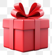 PNG Gift present box red. 