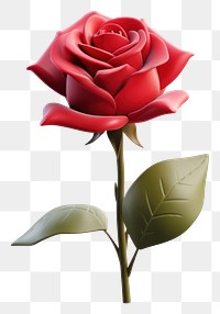 PNG Red rose flower. 