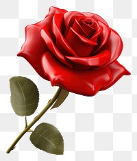 PNG Red rose flower. 