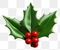 PNG Leaf christmas cherry holly. AI generated Image by rawpixel.