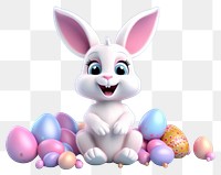 PNG Easter egg representation easter bunny. AI generated Image by rawpixel.