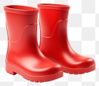 PNG Rain boots footwear shoe red. 