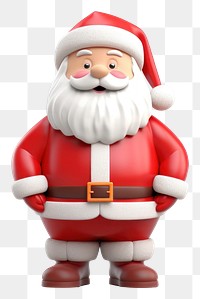 PNG Figurine white background representation santa claus. 