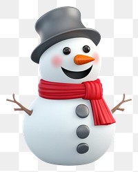 PNG Snowman cartoon winter white. 