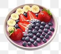 PNG Strawberry blueberry berries banana. 