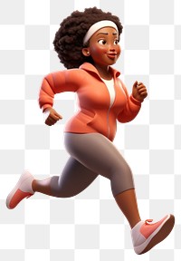 PNG Woman running cartoon adult determination. 