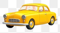 PNG Vintage car vehicle yellow  