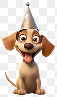 PNG Cute dog hat transparent background. 