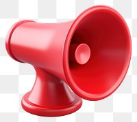PNG Red megaphone white background electronics technology. AI generated Image by rawpixel.