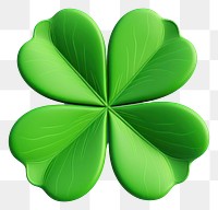 PNG Leaf clover green transparent background. 